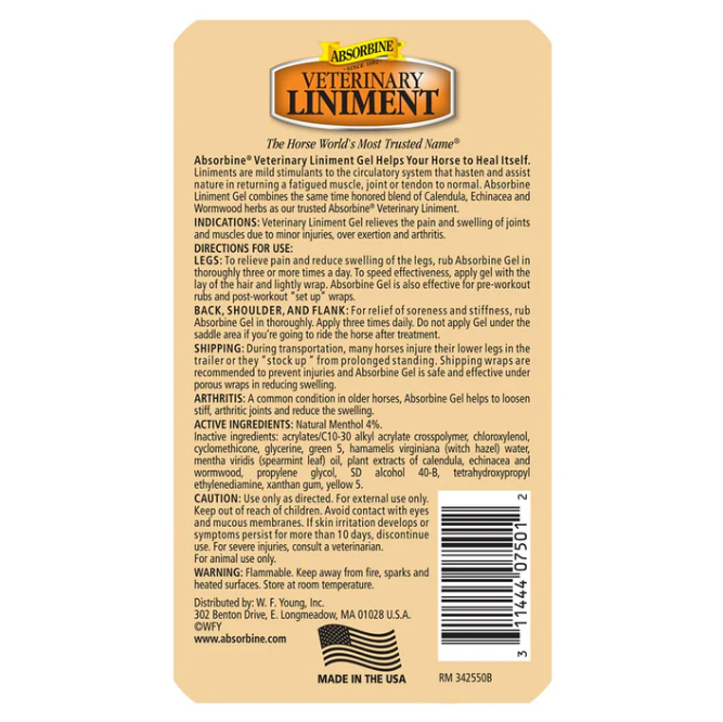 Absorbine® Veterinary Liniment Gel