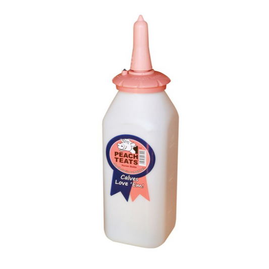 Peach Teat Calf Bottle w/ Nipple