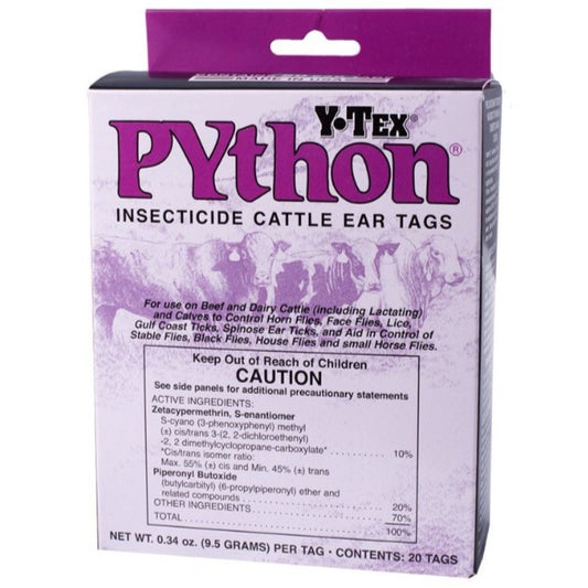 Y-Tex Python Insecticide Cattle Ear Tag