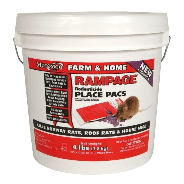 Rampage Rodenticide for Rats, Mice & Meadow Voles