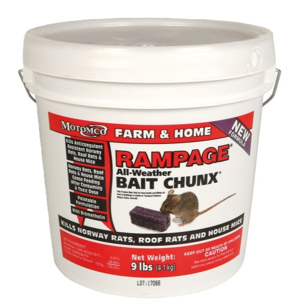 Rampage Rodenticide for Rats, Mice & Meadow Voles
