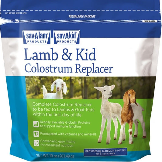 Sav-A-Caf Sav-A-Lam Sav-A-Kid Lamb & Kid Colostrum Replacer, 10-oz pouch