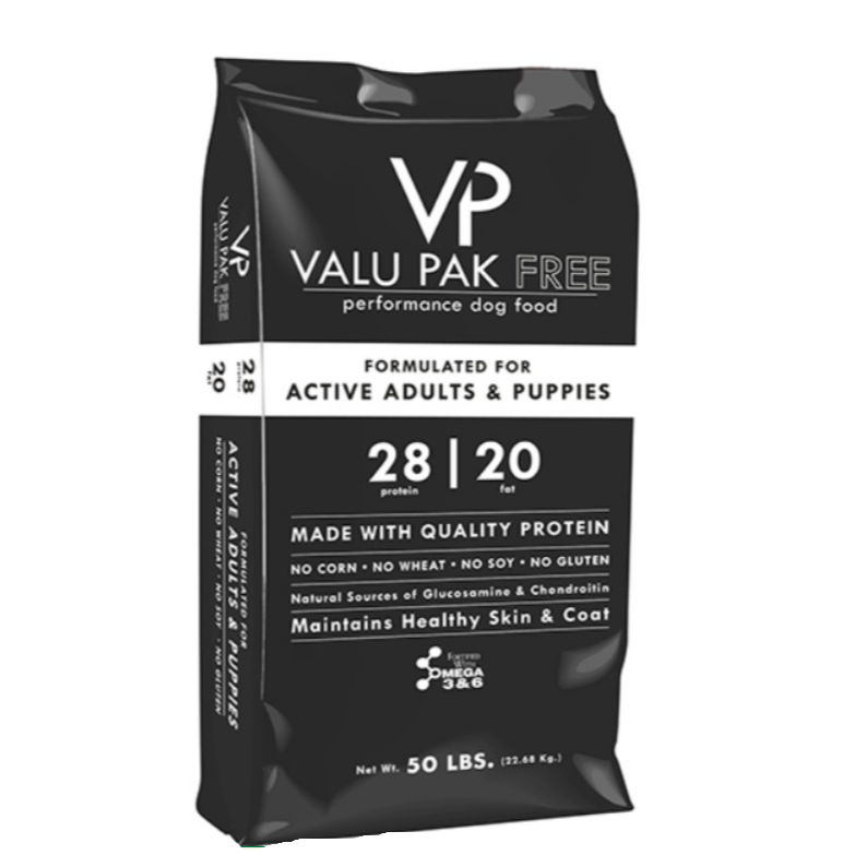 VALU PAK FREE 28/20 BLACK BAG 50# CORN FREE