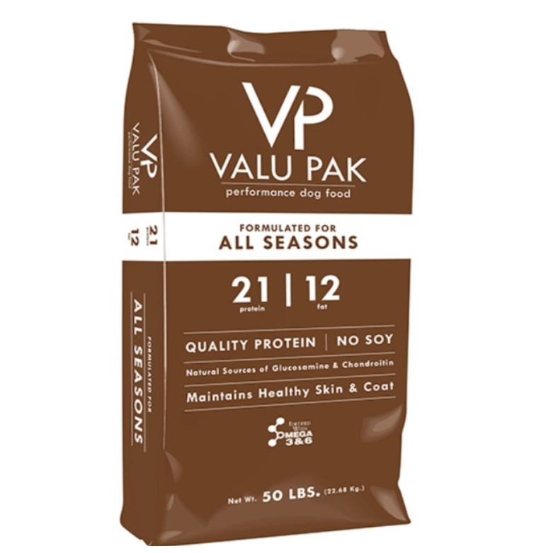 Valu-Pak 21/12 Dog Food - 50 lbs Bag