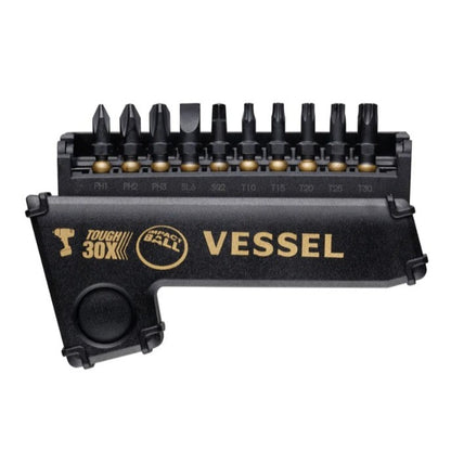 Vessel Tools Rechargeable BALL GRIP Screwdriver Limited Kit, Gold Edition