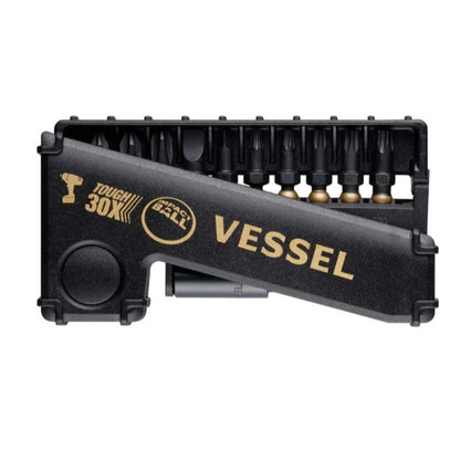 Vessel Tools Rechargeable BALL GRIP Screwdriver Limited Kit, Gold Edition